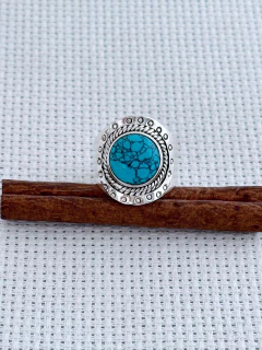 Anel Em Prata 925 Com Turquesa (35/28A830189) na internet