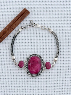 Pulseira Em Prata 925 Com Rubi (53/25U2570569) - comprar online