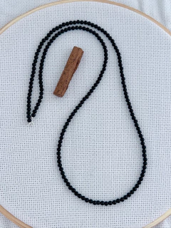 Colar em Prata 925 e Ônix - 70cm (50/10C500119) na internet