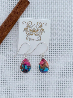 BRINCO EM PRATA 925 COM CRISOCOLA (39/80B590149) - comprar online