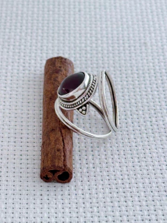 Anel Em Prata 925 Com Granada (35/08A930209) - loja online