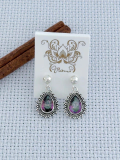 Brinco Em Prata 925 Com Topázio Místico (53/45B580129) - comprar online