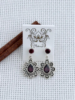 Brinco Em Prata 925 Com Granada (53/08B770169) na internet