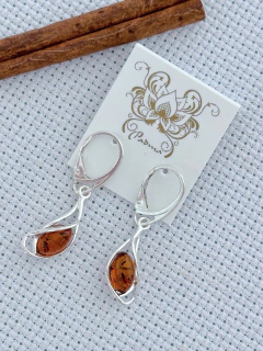 Brinco EM PRATA 925 COM ÂMBAR (35/33P720159)