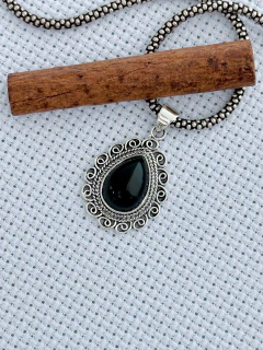 Pingente Em Prata 925 Com Ônix (53/16P650149)