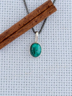 Pingente Em Prata 925 Com Malaquita (39/13P34089) - comprar online