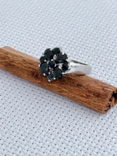 ANEL EM PRATA 925 COM SAFIRA (50/26A1120249) - comprar online