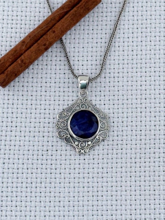 Pingente Em Prata 925 Com Safira (39/26P690169) - comprar online