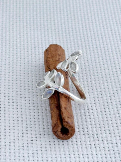 ANEL Folha EM PRATA 925 COM PEDRA DA LUA (1/17A1590329) - loja online