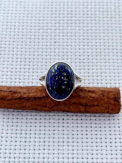 Anel Em Prata 925 Com Lápis Lazúli (35/11A740169) na internet