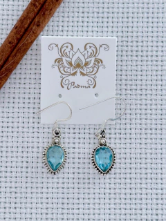 Brinco Em Prata 925 Com Topázio Azul (35/27B510119) - comprar online