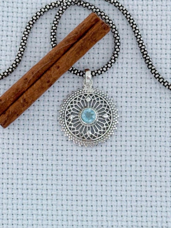 PINGENTE PRATA 925 COM TOPÁZIO AZUL (1/27A670149) - comprar online