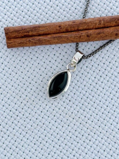 Pingente Em Prata 925 Com Ônix (39/16P36089)