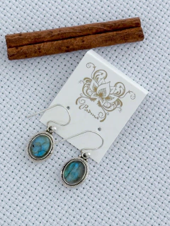 Brinco Em Prata 925 Com Labradorita (35/09B670149)