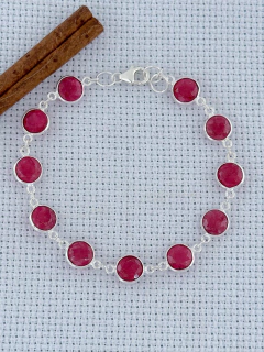 Pulseira Em Prata 925 Com Rubi (35/25U1170259) - comprar online