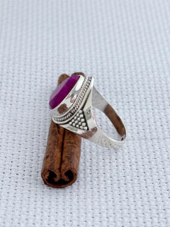 Anel Em Prata 925 Com Rubi (35/25A1120249) - loja online