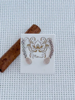 BRINCO ear cuff EM PRATA 925 COM QUARTZO ROSA (53/21B470109) - comprar online