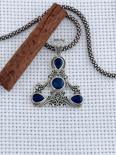 Pingente Em Prata 925 Com Safira (1/26P1380309) - comprar online