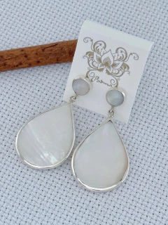 BRINCO BALI EM PRATA 925 COM MADREPÉROLA (40/12B640179)