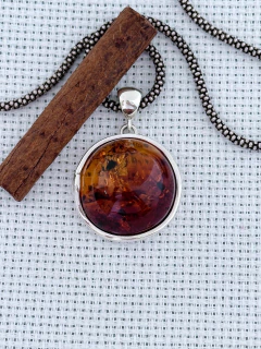 PINGENTE EM PRATA 925 COM ÂMBAR (35/33P3440759) na internet