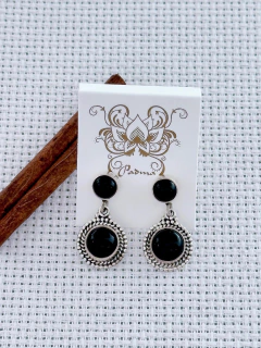 BRINCO EM PRATA 925 COM ÔNIX (35/16B830189) - comprar online