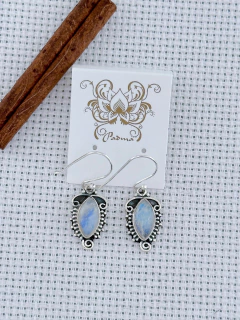 BRINCO EM PRATA 925 COM PEDRA DA LUA (35/17B640149) - comprar online