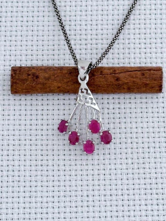 Pingente Em Prata 925 Com Rubi (1/25P690159) na internet