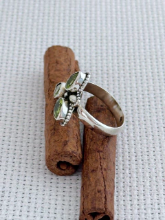 Anel Em Prata 925 Com Peridoto (53/10A7900179) - loja online