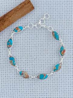 PULSEIRA EM PRATA 925 COM CRISOCOLA (39/80U1510339) - comprar online