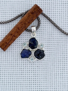 PINGENTE EM PRATA 925 COM Água Marinha e Tanzanita (53/07P1580349) - comprar online