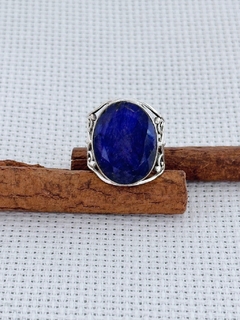 ANEL EM PRATA 925 COM SAFIRA (35/26A1220269) - comprar online