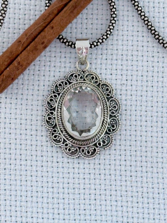 PINGENTE EM PRATA 925 COM CRISTAL (35/06A1590349) - comprar online