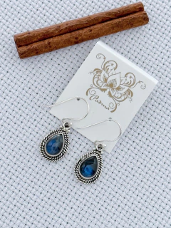 Brinco Em Prata 925 Com Labradorita (1/09B670149)