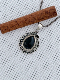 Pingente Em Prata 925 Com Ônix (53/16P660149)