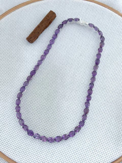 Colar Riviera Em Prata 925 Com Ametista facetada 45cm (53/02C1479703299) na internet