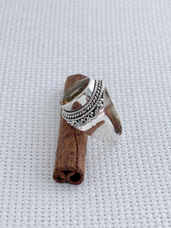 ANEL EM PRATA 925 COM CITRINO (1/10A1600359) - loja online