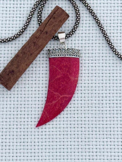 PINGENTE BALI EM PRATA 925 COM CORAL (54/29P38089) na internet