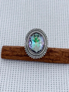 Anel Em Prata 925 Com Topázio Místico (92/45A2160479) na internet