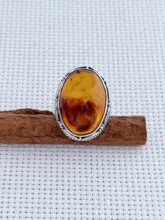 ANEL EM PRATA 925 COM ÂMBAR (39/33A1830449) - comprar online