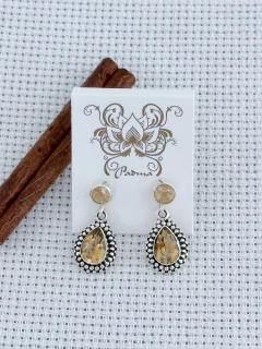 BRINCO EM PRATA 925 COM CITRINO (1/10920209) na internet