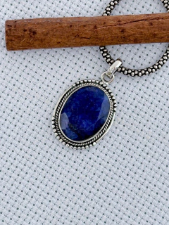 Pingente Em Prata 925 Com Safira (35/26P790179)