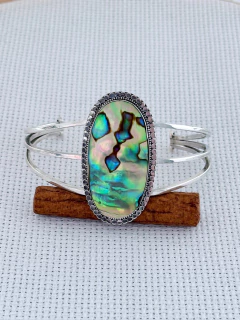 Bracelete EM PRATA 925 COM ABALONE (50/01U2910489) na internet