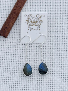 Brinco Em Prata 925 Com Labradorita (94/09B640159) na internet