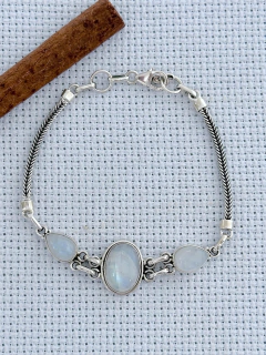 Pulseira Em Prata 925 Com Pedra da Lua (39/17U1440359) - comprar online