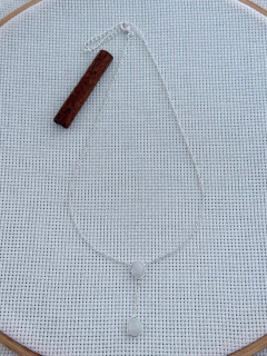 COLAR choker EM PRATA 925 COM PEDRA DA LUA (53/07C740169) na internet