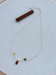 COLAR EM PRATA 925 COM MIX DE ÂMBAR (35/33A2100469) na internet