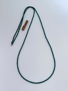 COLAR EM Esmeralda Com Detalhes Em Prata 925 - 1m (50/07C7800689) na internet