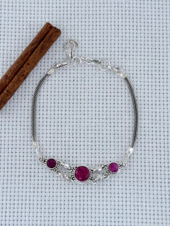 Pulseira Em Prata 925 Com Rubi (1/25U1070239) - comprar online