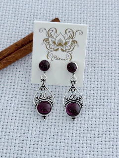 Brinco Em Prata 925 Com Granada (35/08B740169) - comprar online