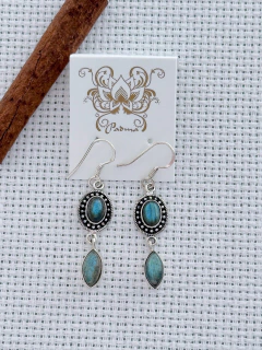 Brinco Em Prata 925 Com Labradorita (53/09B680149) - comprar online